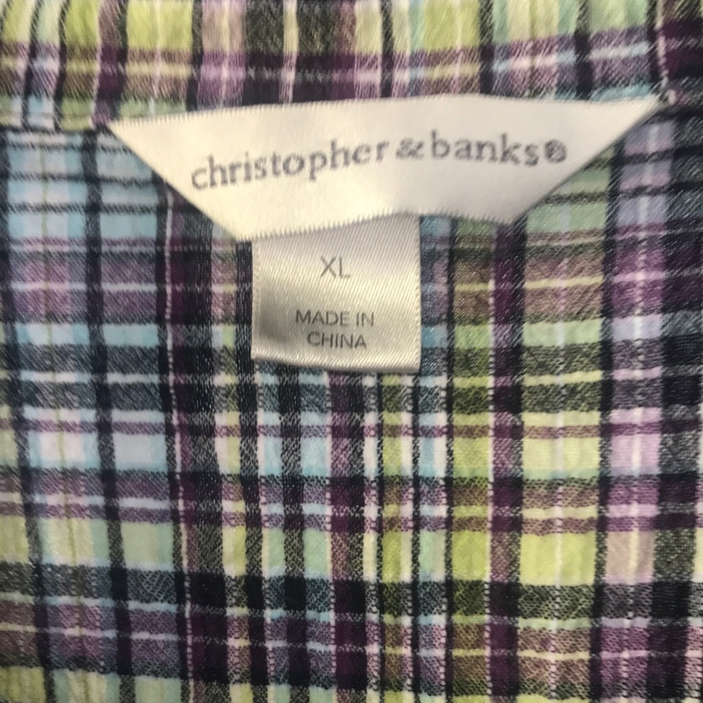 Plaid Button-Up Lightweight Jacket - Picture 3 of 7